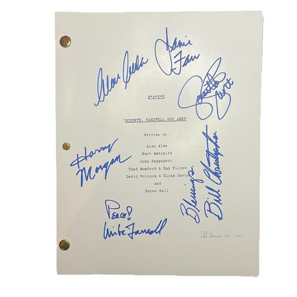 M*A*S*H, Goodbye, Farewell and Amen, Final script date: 16 September 1982 - Picture 1 of 5